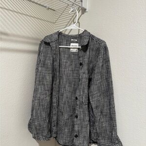 Abercrombie & Fitch Houndstooth Oversized Shirt